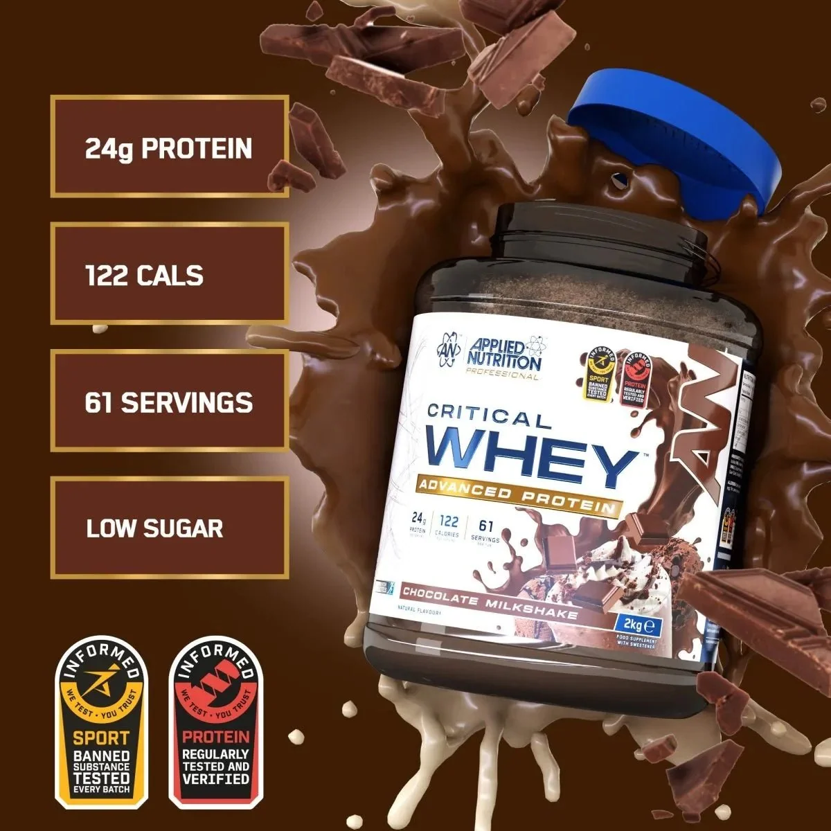 אבקת חלבון קריטיקל וואי | Applied Nutrition